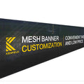 Custom Gasser Brand Digital Printed Eco-Friendly Waterproof Polyester Mesh Hanging Outdoor Advertising Fence Banner for Outdoor