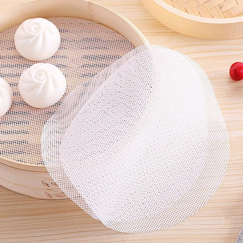 Reusable Round Silicone Non-Stick Steamer Mat Steamers Mesh
