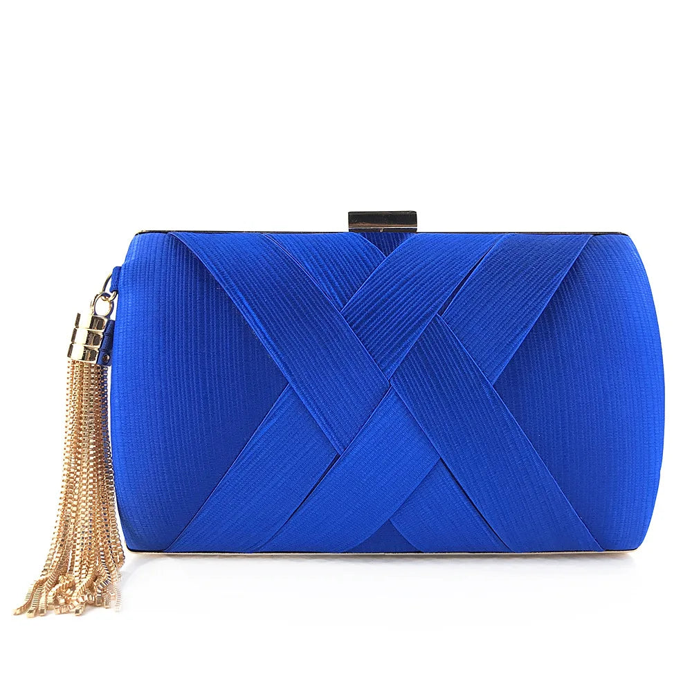 Wholesale Cheap Price Fashion Ladies Bridal Wedding Tassel Clutch Purse