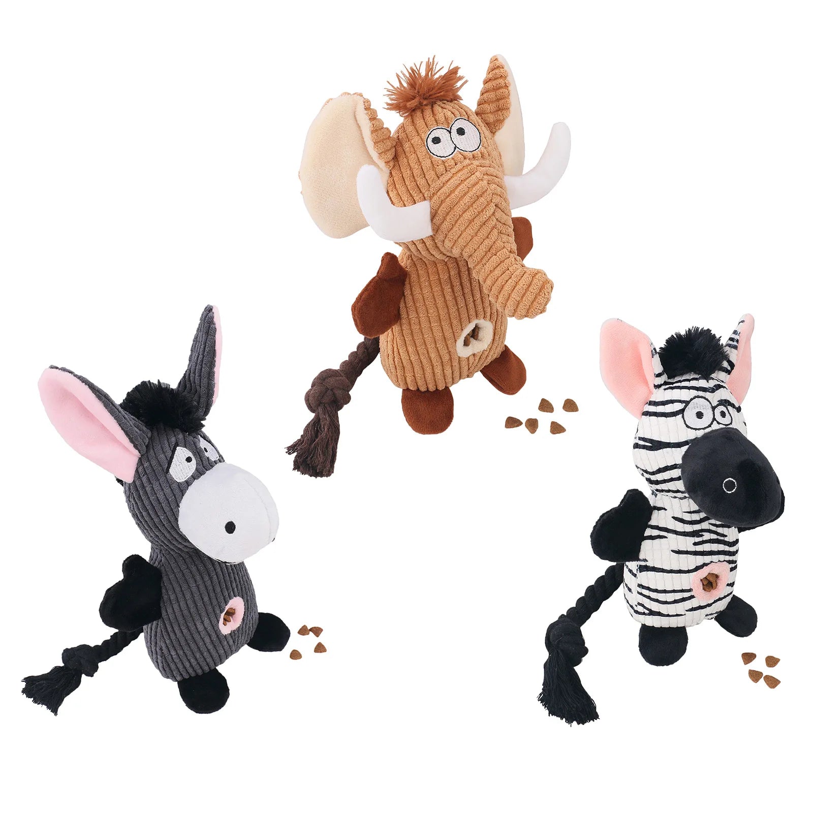 Pet Products Animal Slow Food Plush Dog Toy Squeaky Chew Toy Dog