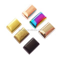 8 Colors Finishes Metal Zipper Stopper Tail Clip Stop Plug Head With Screw