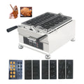 Changeable Plate Electric Ice Cream Open Mouth Fish Waffle Making Maker 110V 220V Commercial Mini Bear Shape Taiyaki Machine