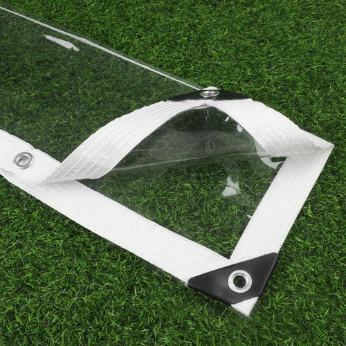 0.35mm 99.9% Transparent PVC Tarpaulin Camping Waterproof Cloth Plant Cover Cloth Outdoor Tarpaulin
