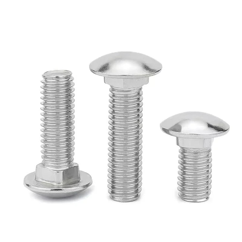 Stainless Steel 304 316 Plow Bolts Short square Neck coach Carriage Bolts DIN603