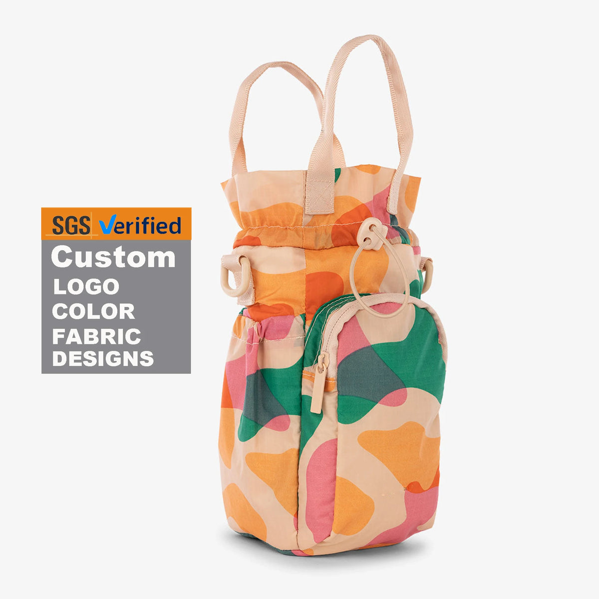 2024 Sport Water Bottle Sling Case Holder Sleeve Pouch Water Bottle Carrier Bag With Adjustable Shoulder Strap