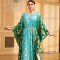 New Abaya Dubai 2025 Saudi Plus Size Elegant Women's Robe African Brozing Dresses Muslim Robe Kaftan Autumn Polyester Abaya