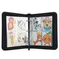 ModernQiu Custom Trading Card Binder Zippered PU Leather Portfolio Bag with Custom Logo for Business and Fashion Use