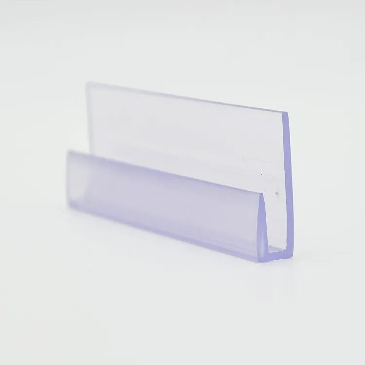 PVC Plastic Label Strip Extrusion Profile Plastic Strip Supermarket Shelf Label Holder Transparent PVC Plastic Strip