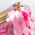 Linji Hot Sale Colorful Eco Friendly Silk Wedding Ribbon Wands Wholesale