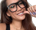 New Latest Model Fashion Cat Eye Plain Spectacles Ins Style Cheap Optical Eyeglasses Female Anti Blue Ray Glasses Frames