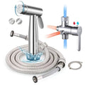 Handheld Bidet Sprayer Hot and Cold Mixing Valve Kit Leak Free Brass T-Valve Dual Function Bidet Sprayer and Mixing Valve