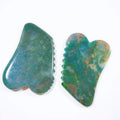 HUIYING New Design Natural Gemstone Scraper Bian Stone Guasha Massage Scraping Tools Indian agate Gua Sha Massager
