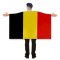 Custom Promotional Product Hot Sale Belgium Body Flag 100% Polyester Double-side Custom Belgium Cape Flag