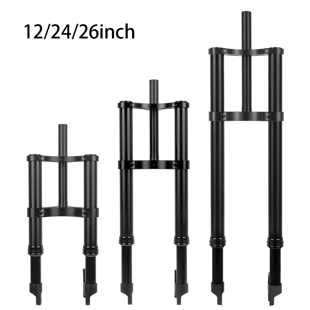 12inch 20inch 26inch Air Suspension Fork 135mm Quick Release Ebike Electric ATV Inverted Fat Bike Fork for Fiido Q1