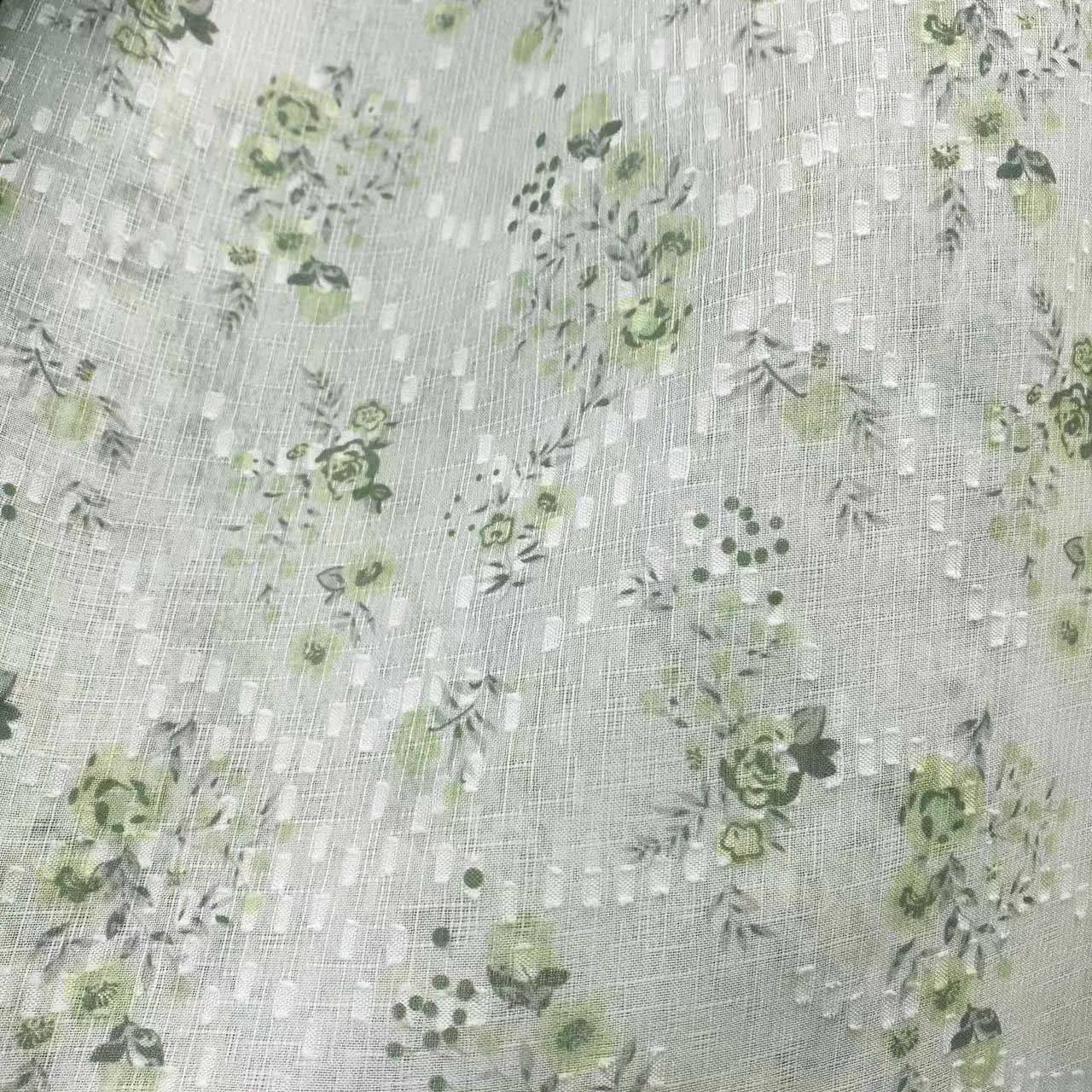 Digital Printing Factory Cut Flower Chiffon Printed Fabric Dress Fabric Heat Transfer