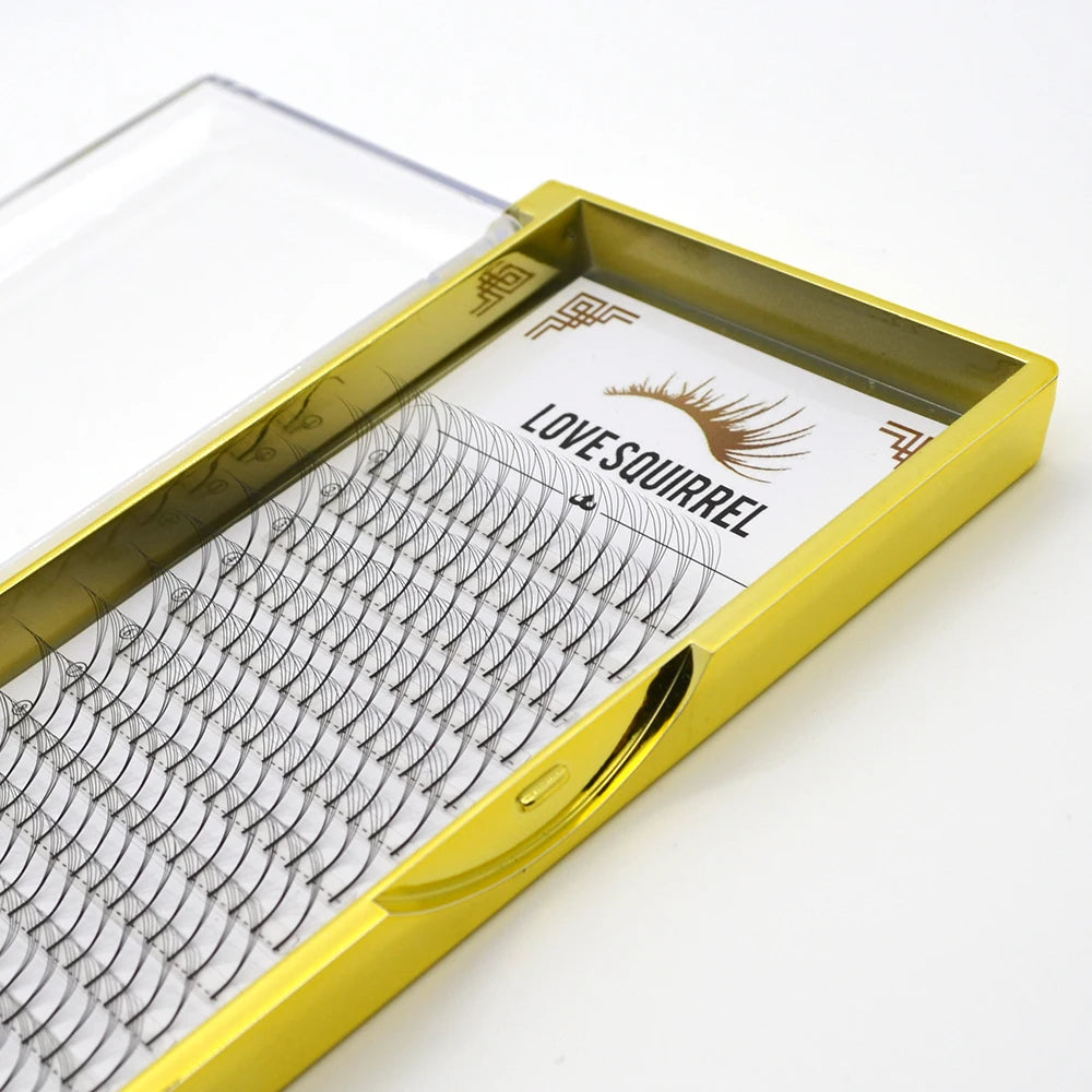 2025 New Style Korean 2D-20D Russian Extension False Premade Volume Individual Lashes 0.1C 10 Fans Eyelash