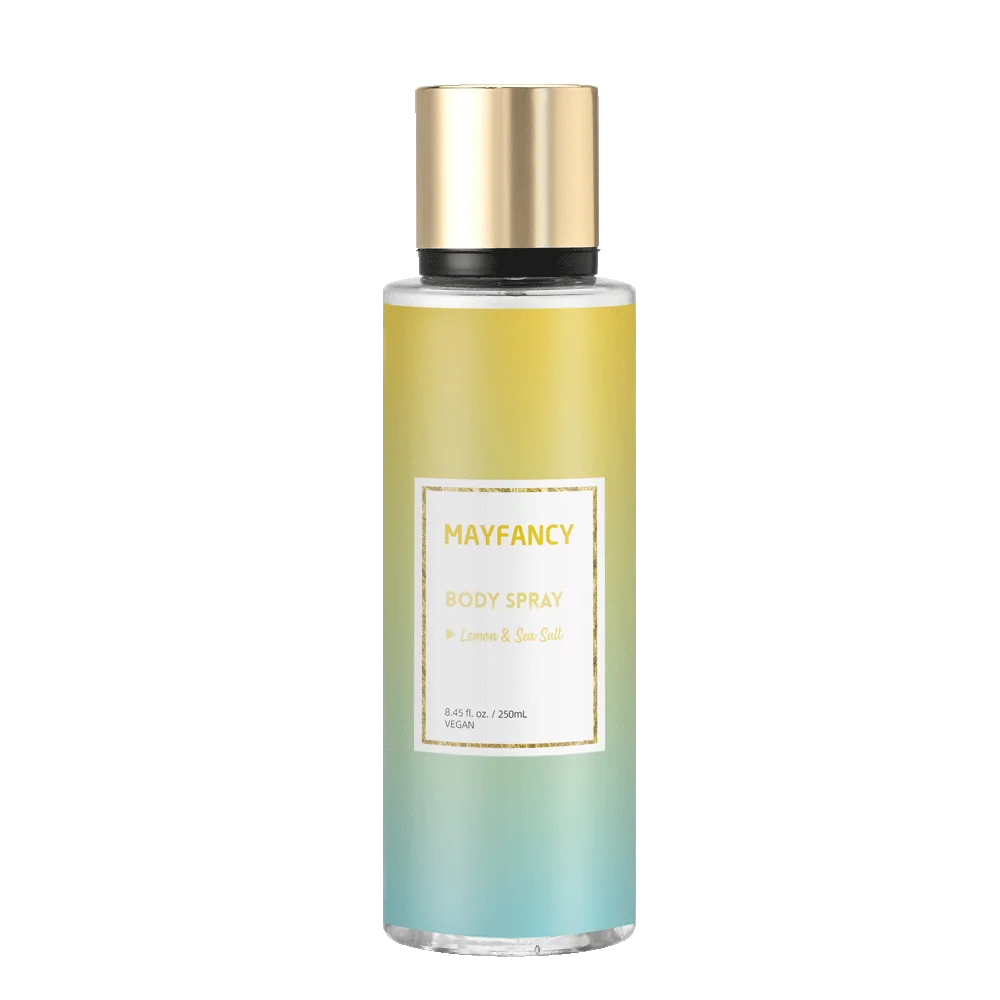 Private Logo 250ml Lemon Sea Salt Body Spray Body Mist
