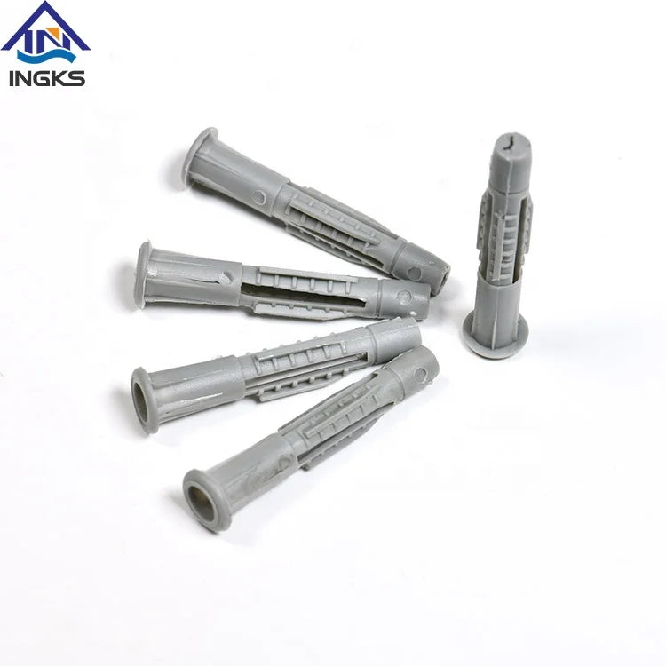 PE Material Nylon Wall Anchor 6mm 8mm 10mm Plastic Anchor Plug for Concrete