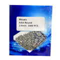 Natural Gemstone Roubd 1-2mm Square 1.2-2.3mm FlatBack Chalcopyrite Mosaic Stone