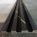 WPC Wall Fluted Wall Panels Indoor Plastic Grain Waterproof Eco-Friendly Easy Installation Bedroom Apartment Villa