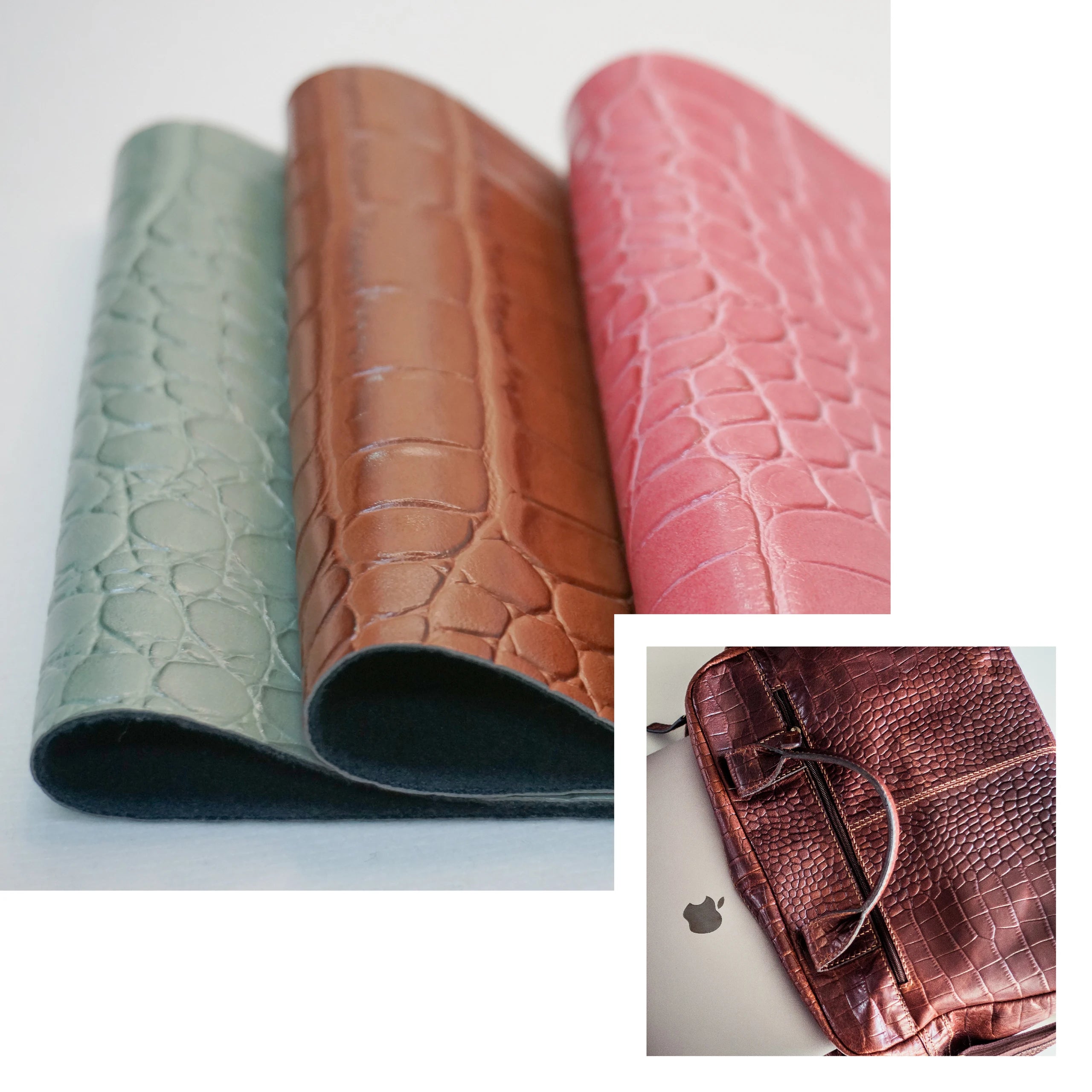 Eco-Friendly Crocodile Skin Pattern Embossed Synthetic PU Leather Recycled Fabric for Furniture Shoes Bags Decorative Purposes
