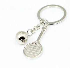 Wholesale Metal Crafts High Quality Tennis Keychain