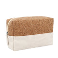 Logo Customized Cork Makeup Bag Eco Friendly Travel Zipper Pouch Cork Cosmetic Packaging Custom Natural Canvas Toiletry Bag Gift