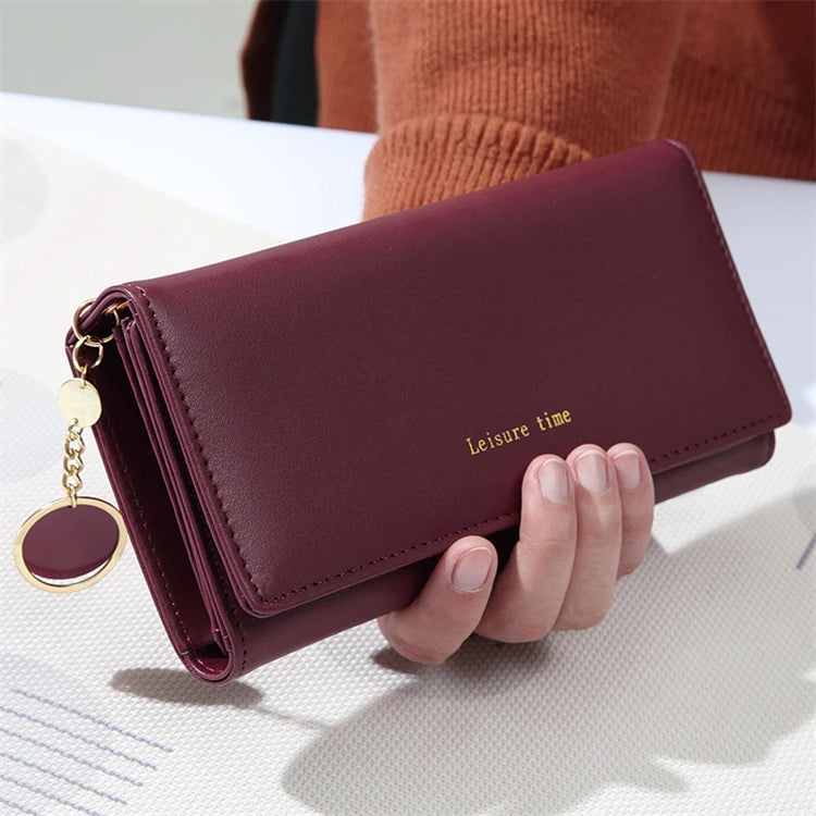 2024 Custom Handmade New Arrival Pu Premium Black Vintage Waterproof Slim Modern Wallet for Cash