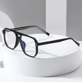 Blue Light Blocking PC Glasses BluErase Lens UV400 Protection Oversized Square Frame Women Reading Glasses Diamond Face Shape