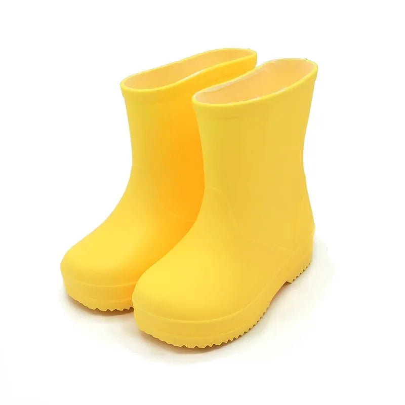 Myway High Quality Printing Elastic Waterproof Plastic Kids Rubber Boots Kids Boots Rain Boots Children