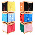 Montessori Wooden Educational Toys Puzzle Large Buttons Dressing Frame Kids Montessori Materials