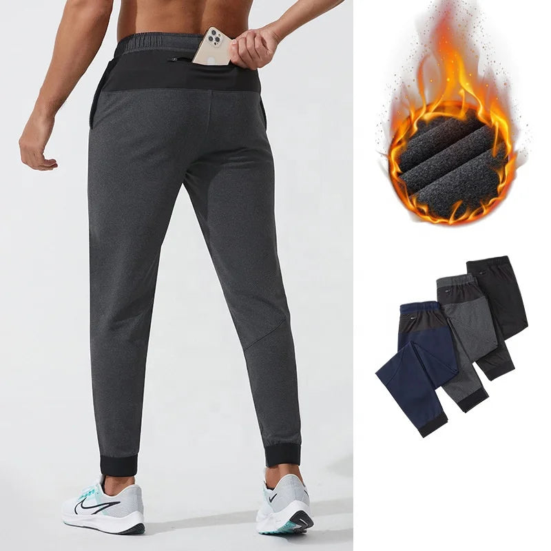 Custom Thermal Stretchable Winter Running Pants Sports Trousers Mens Workout Gym Pants Tennis Golf Sports Pants for Men