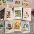 Window Dreams Series Decorative Stickers 10 Sheets Per Pack Dual Material Bay Window and Cat Theme