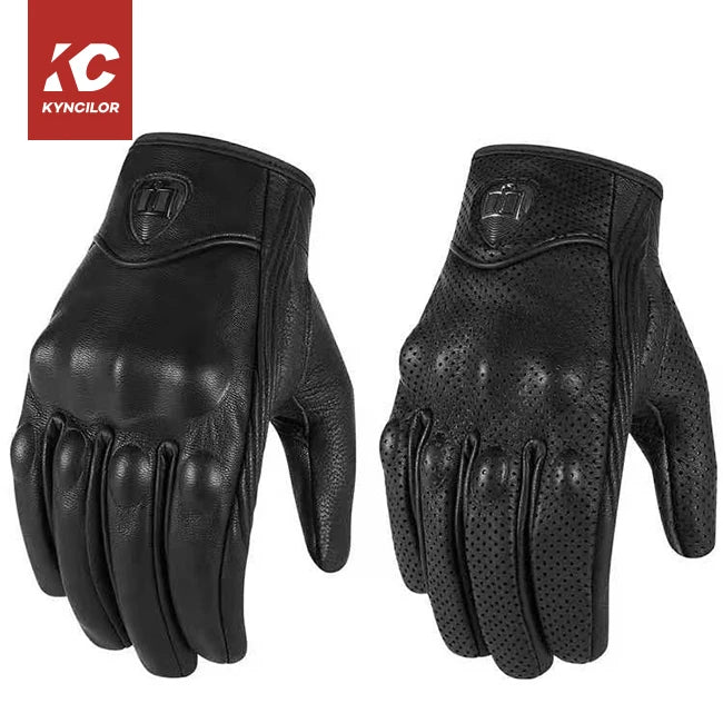 Wholesale Men's Sports Leather Gloves Breathable Racing Cycling Gloves for Motorbike & Racing Winter Resistance