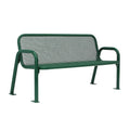 Cheap Outdoor Furniture Simple Metal Mesh Bench Public Park Steel Bench Seating Outside Garden Patio Lawn Wire Seat Bench