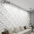Factory Customized 3D Embossing Fireproof PVC Plastic Decorative 3D Wall Panels for Hotel Interior Decoration Materials