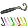 Wholesale SO179/SO180/SO181 5cm 6cm 7cm 10pcs/bag Artificial Soft Plastic Baits Big Tail Worm Fishing Lures