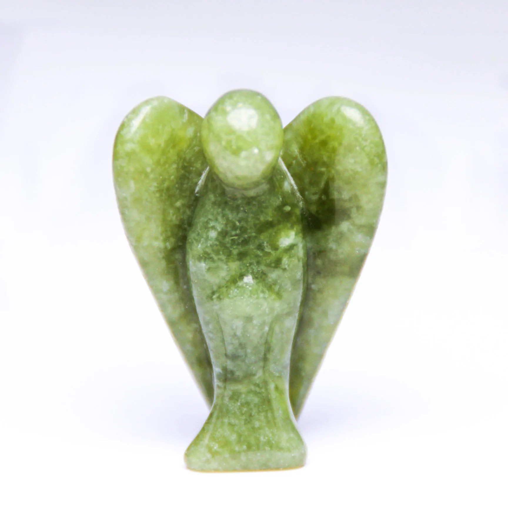 HZ Angel Figurine Miniature Handmade Carved Xiuyan Jade Mini Healing Statue Crystal Home Decoration Accessories Crystal Crafts