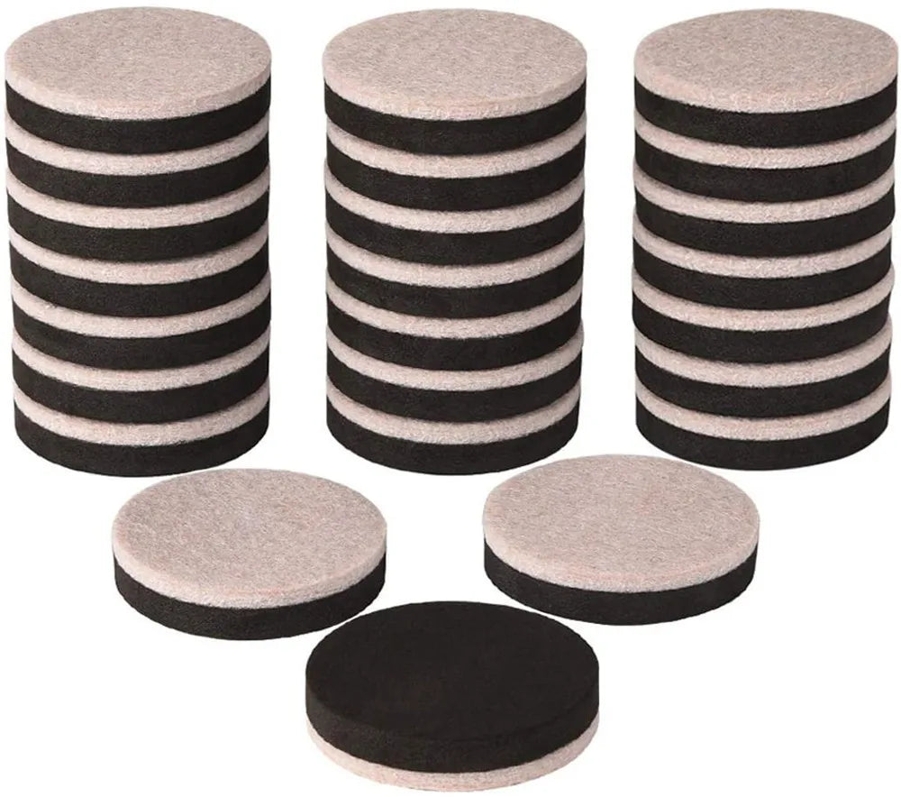 Reusable Heavy Duty Furniture Moving Pads 2 Inch Round Felt Furniture Slider for Hardwood Floors