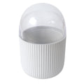 Hot Selling Newest White Round Shape Multifunction Cotton Swab Plastic Box Custom Design High Quality Storage Case