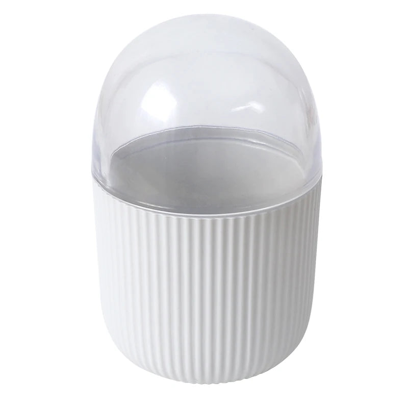 Hot Selling Newest White Round Shape Multifunction Cotton Swab Plastic Box Custom Design High Quality Storage Case