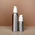 50ml 80ml 100ml 150ml 200ml 500ml Empty Aluminum Cosmetic Mist Lotion Bottle Metal Packaging Silver Alum Bottle With Screw Lid