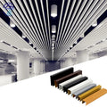 Aluminum Wavy Baffle Ceiling Grid Curved Design Shopping Mall Project Powder Coating Modern Aluminum Alloy Strip