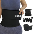 Custom Logo Padded Breathable Eco-Friendly Tummy Trimmer Wrap Elastic Band Dolly Stomach Belt 13CM Weight Loss Flat Belly Waist