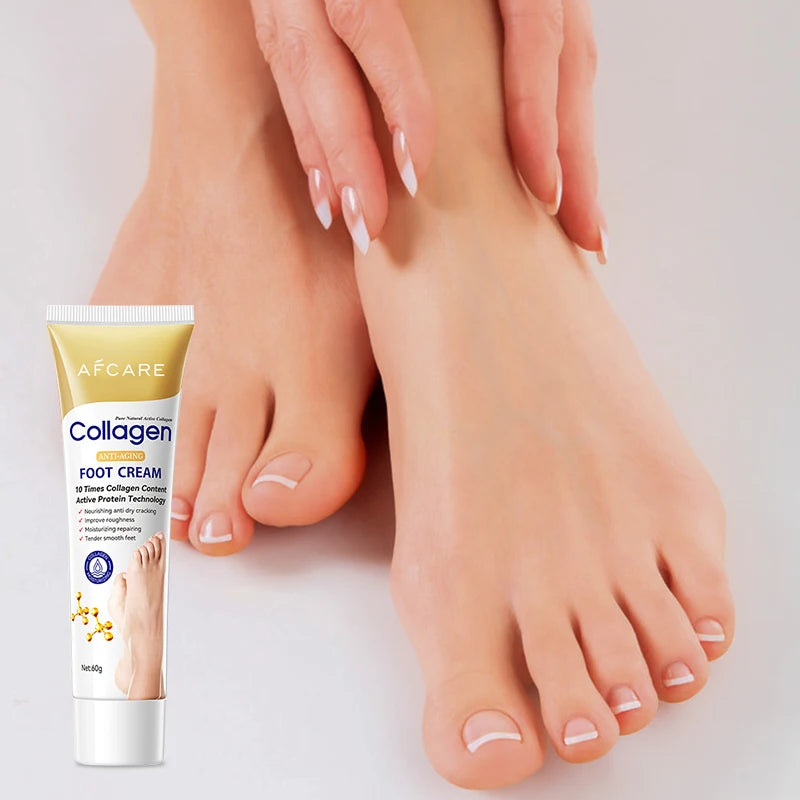 Foot Cream Repair Paraben-free Moisturizing & Anti-aging and Collagen & Hyaluronic Acid Foot Crack Treatment Cream