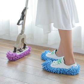 Home Floor Cleaning Dust Mop Slipper Reusable Mophead Foot House Cleaning Rag Eco-Friendly High Dehydration Rate Fast Absorption
