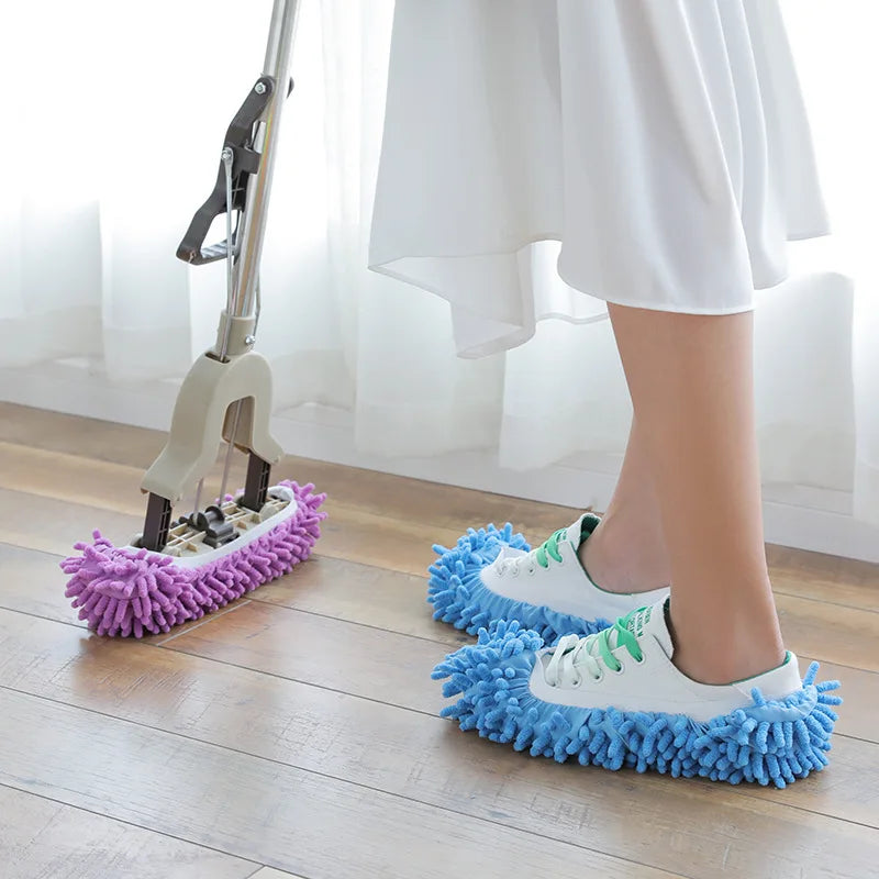 Home Floor Cleaning Dust Mop Slipper Reusable Mophead Foot House Cleaning Rag Eco-Friendly High Dehydration Rate Fast Absorption