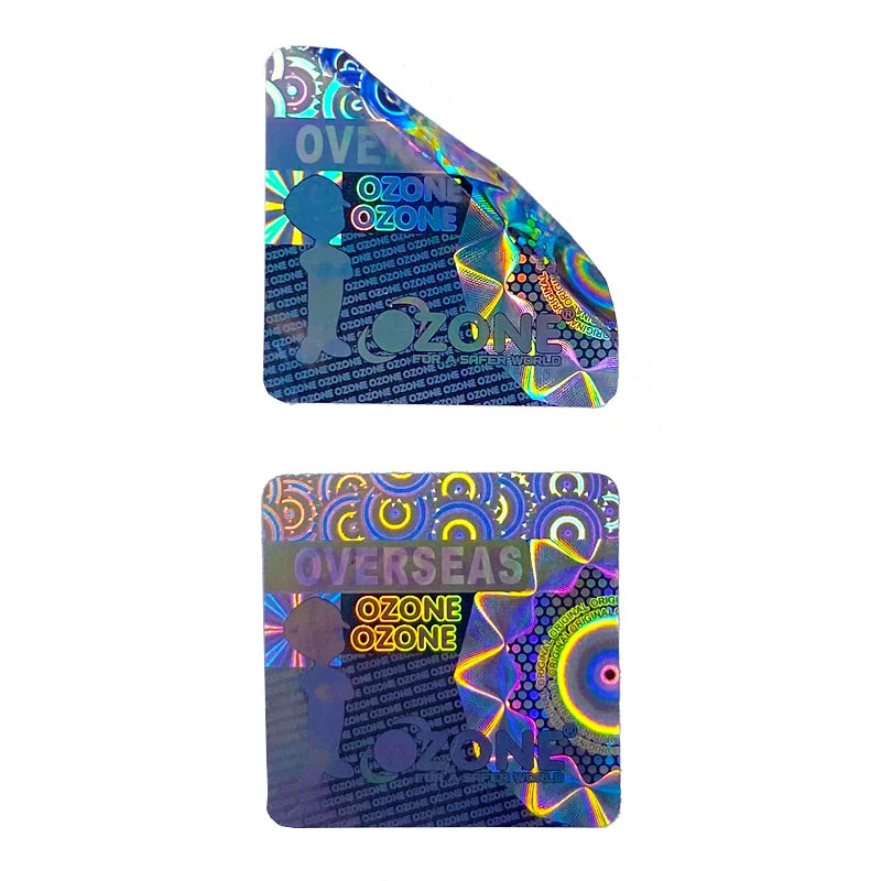 Custom Laser Holographic Seal Overlay Foil Authenticity Hologram Stickers Roll Paper for Medicine Authentic Inkjet Liquid