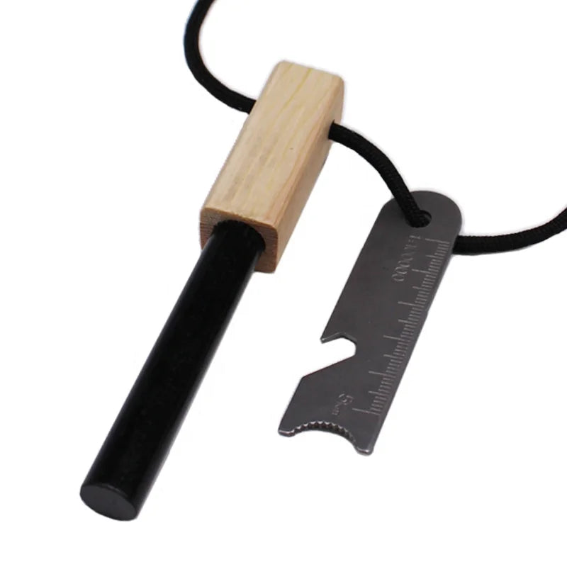 Survival Ferro Rod with Steel Scraper Emergency Equipment for Camping Bushcraft Magnesium Fire Starter Fire Starters Product
