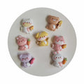 Kawaii Mini Resin Flat Back Animal Cartoon Stickers Fit Scrapbooking Children Hair Jewelry Accessories
